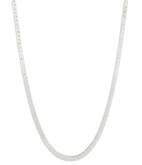 Lauren Ralph Lauren Silver Tone CZ Tennis Collar Necklace
