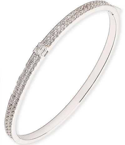 Lauren Ralph Lauren Sterling Silver Cubic Zirconia Bangle Bracelet