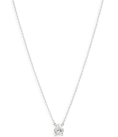 Lauren Ralph Lauren Sterling Silver CZ Pear Short Pendant Necklace