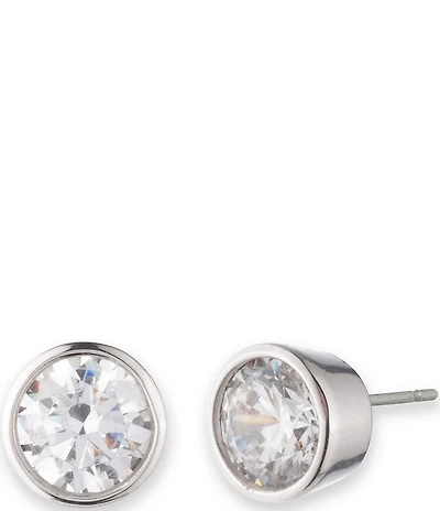 Lauren Ralph Lauren Sterling Silver CZ Stud Earrings