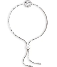 Lauren Ralph Lauren Sterling Silver Logo Slider Adjustable Bracelet