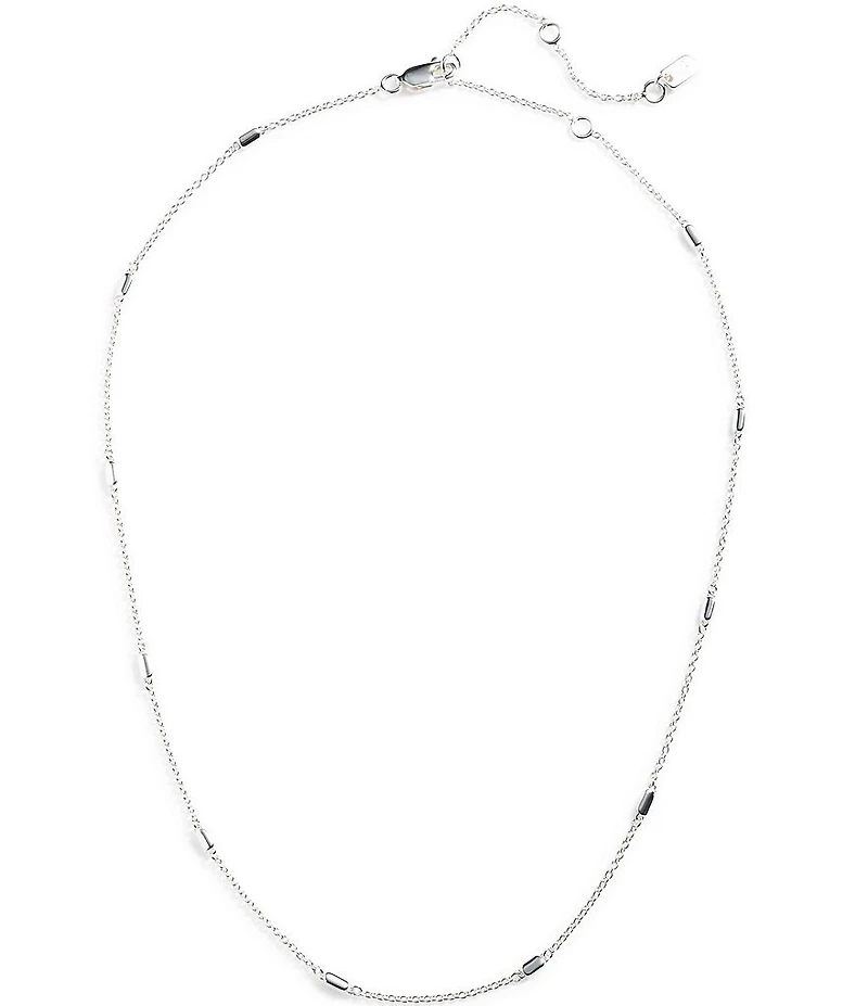 Lauren Ralph Lauren Sterling Silver Station Collar Necklace