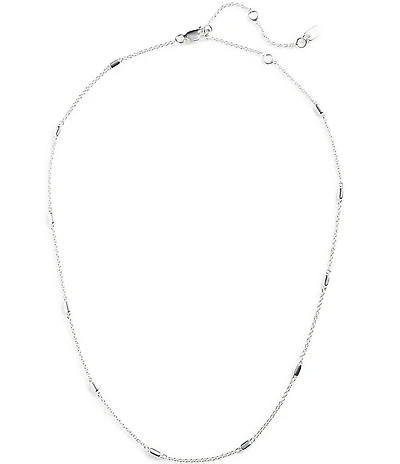 Lauren Ralph Lauren Sterling Silver Station Collar Necklace