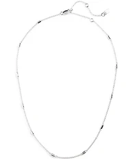 Lauren Ralph Lauren Sterling Silver Station Collar Necklace