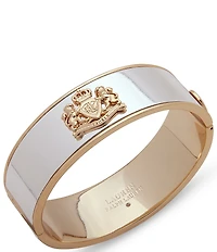 Lauren Ralph Lauren Striped Crest Bangle Bracelet