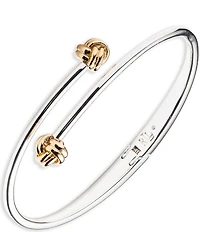Lauren Ralph Lauren Two Tone Knot Bypass Cuff Bracelet