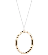 Lauren Ralph Lauren Two Tone Organic Long Pendant Necklace