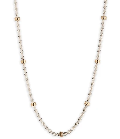 Lauren Ralph Lauren Two Tone Rope Collar Necklace