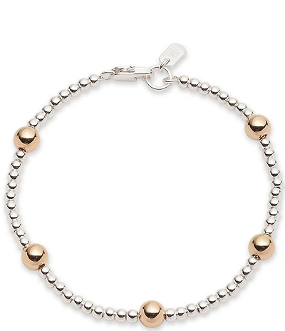 Lauren Ralph Lauren Two Tone Station Beaded Flex Line Bracelet