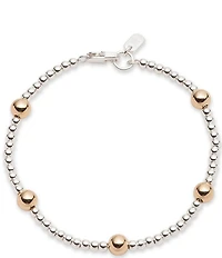 Lauren Ralph Lauren Two Tone Station Beaded Flex Line Bracelet