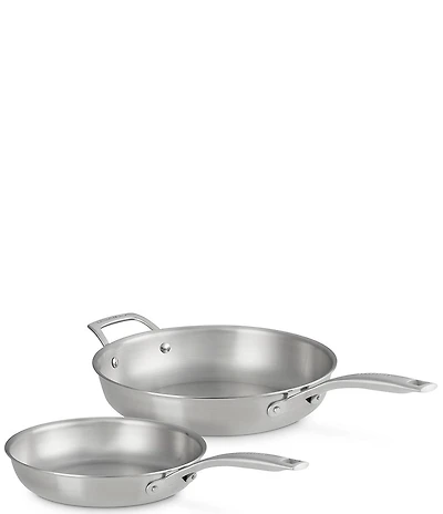 Le Creuset Essentials Stainless Steel 2-Piece Frypan Set