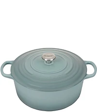 Le Creuset Signature 9-qt Round Dutch Oven with Stainless Steel Knob, Sea Salt