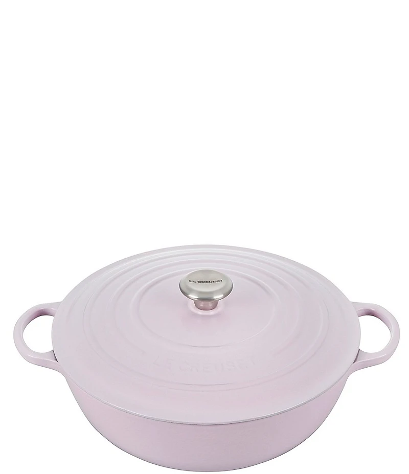Le Creuset Shallot Signature Enameled Cast Iron Chef's Oven with Stainless Steel Knob