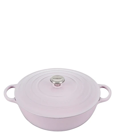 Le Creuset Shallot Signature Enameled Cast Iron Chef's Oven with Stainless Steel Knob