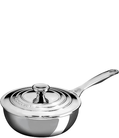 Le Creuset Tri-Ply Stainless Steel -Quart Saucier Pan