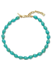 Lele Sadoughi Baroque Turquoise Collar Necklace