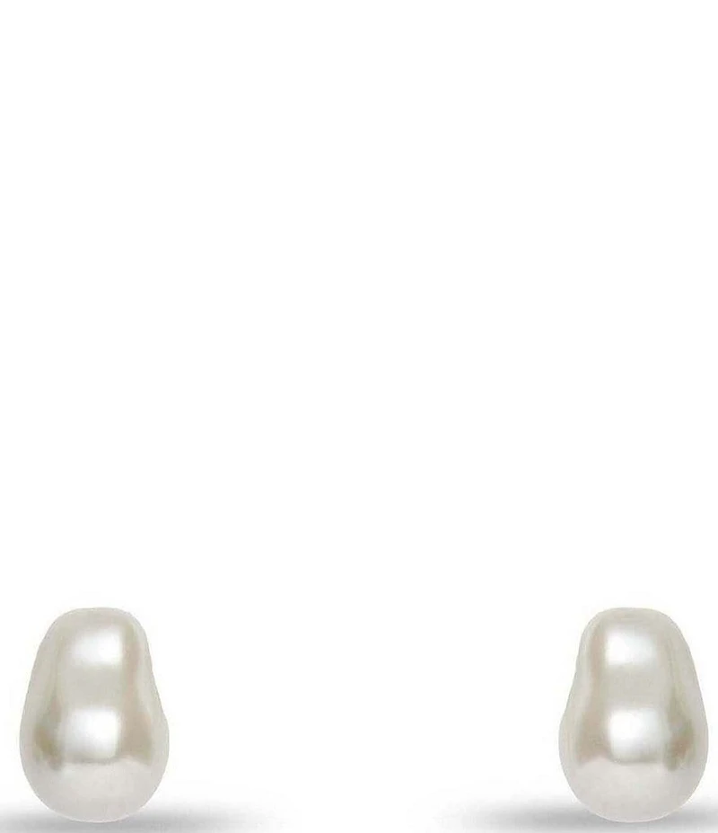 Lele Sadoughi Collector Baroque Pearl Stud Earrings