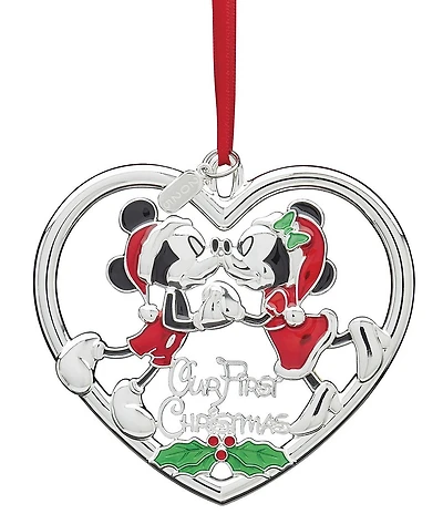 Lenox 2025 Our 1st Christmas Mickey & Minnie Mouse Disney Ornament