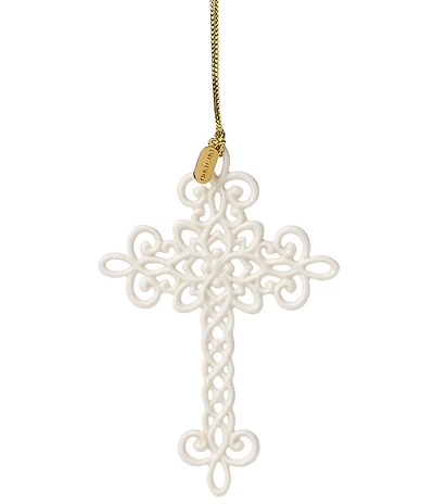 Lenox 2025 Snow Fantasies Cross Porcelain Ornament