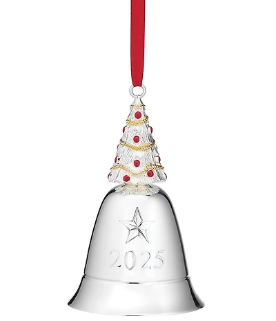 Lenox 2025 We Wish You a Merry Christmas Musical Bell Ornament