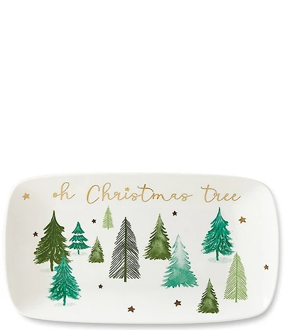 Lenox Balsam Lane Oh Christmas Tree Hors D'oeuvre Tray