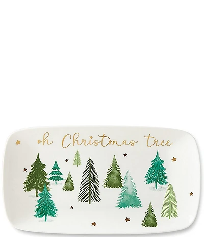 Lenox Balsam Lane Oh Christmas Tree Hors D'oeuvre Tray