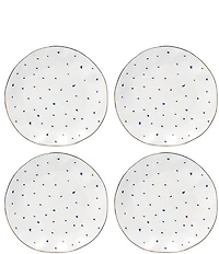 Lenox Blue Bay Dots Dinner Plates, Set of 4