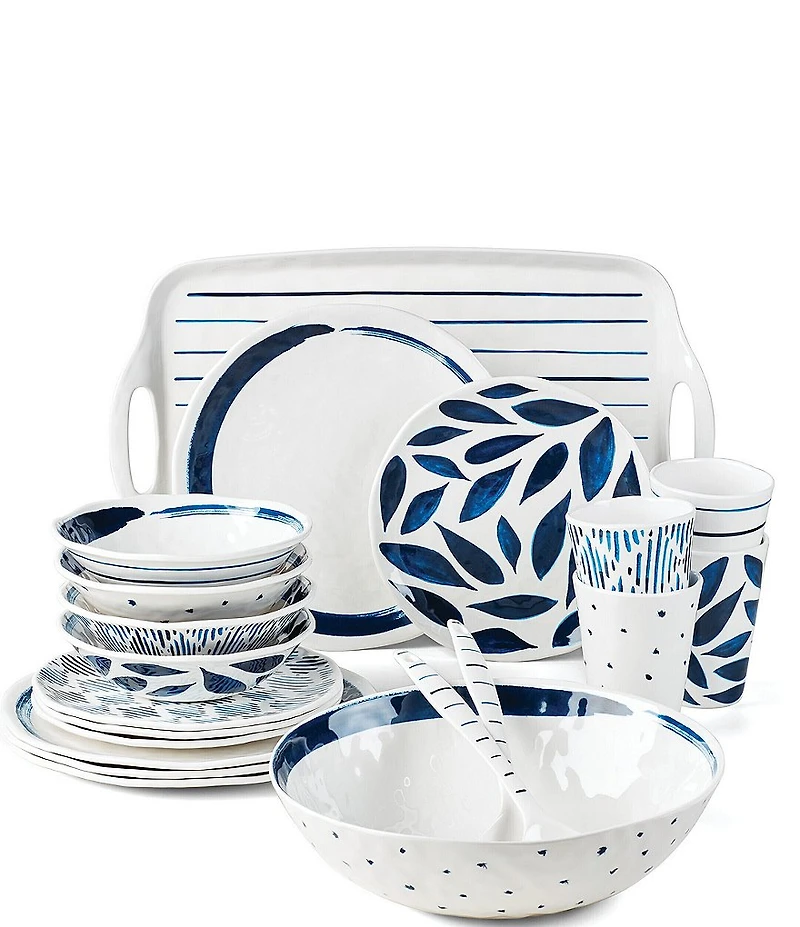 Lenox Blue Bay Melamine 20-Piece Dinnerware Set