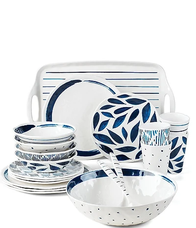 Lenox Blue Bay Melamine 20-Piece Dinnerware Set