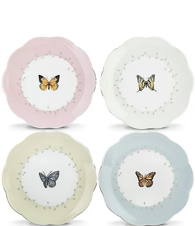Lenox Butterfly Meadow 4-Piece Assorted Dessert Plate Set