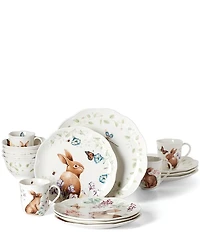 Lenox Butterfly Meadow Bunny 16-Piece Dinnerware Set