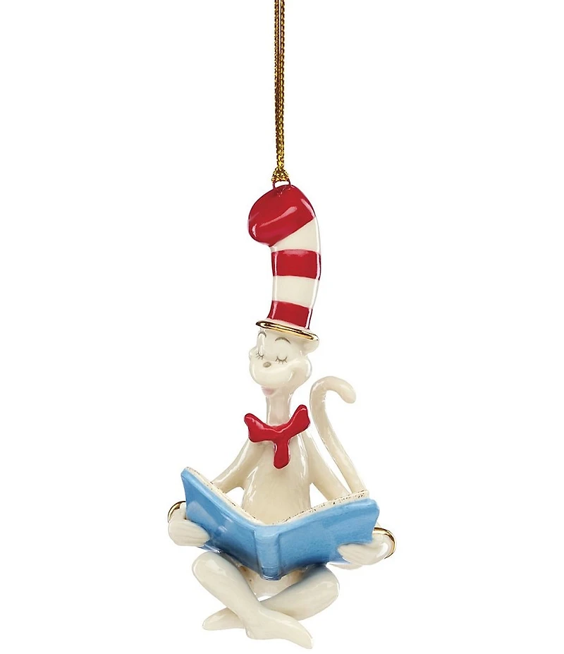 Lenox Cat in the Hat Porcelain Ornament