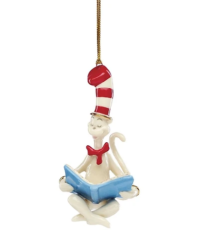 Lenox Cat in the Hat Porcelain Ornament