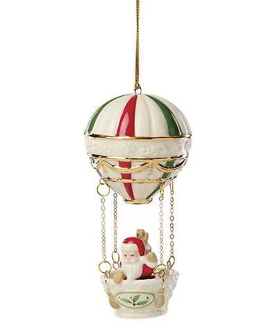Lenox Christmas Hot Air Balloon Porcelain Ornament