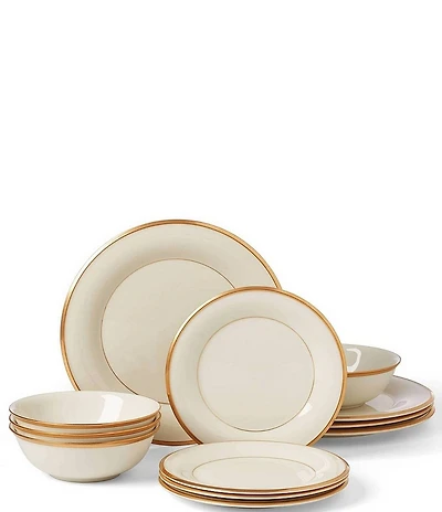 Lenox Eternal 12-Piece Dinnerware Set, Service for 4