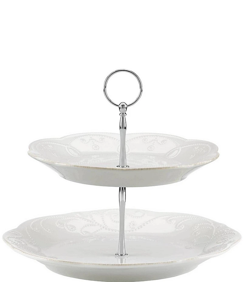 Lenox French Perle 2-Tier Server