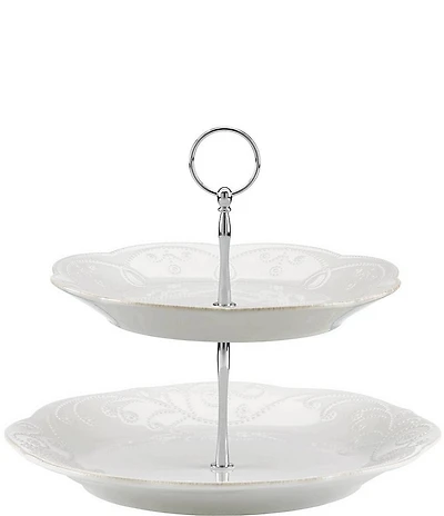 Lenox French Perle 2-Tier Server