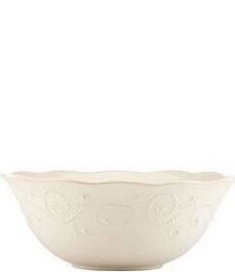 Lenox French Perle Scalloped Stoneware Serving Bowl