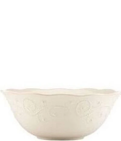 Lenox French Perle Scalloped Stoneware Serving Bowl