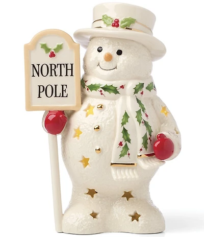 Lenox Happy Holly Days Collection Snowman Porcelain Figurine