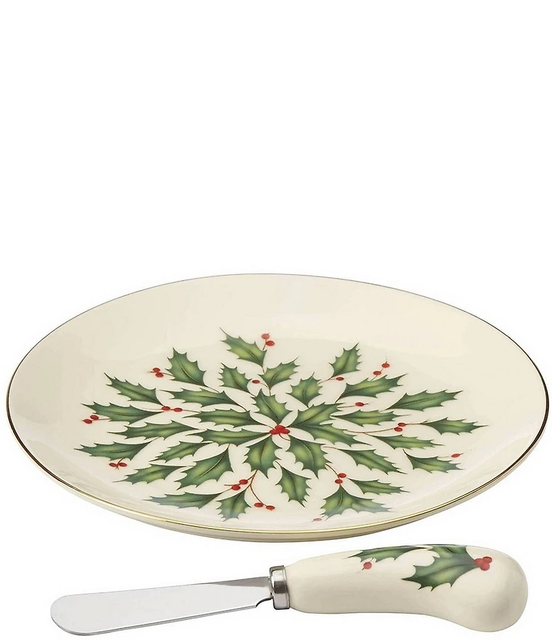 Lenox Hosting The Holidays Cheese Plate & Knife Set