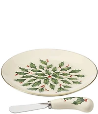 Lenox Hosting The Holidays Cheese Plate & Knife Set