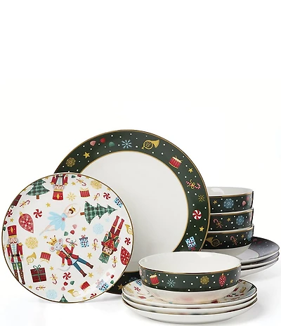 Lenox Nutcracker Ballet Collection 12-Piece Dinnerware Set
