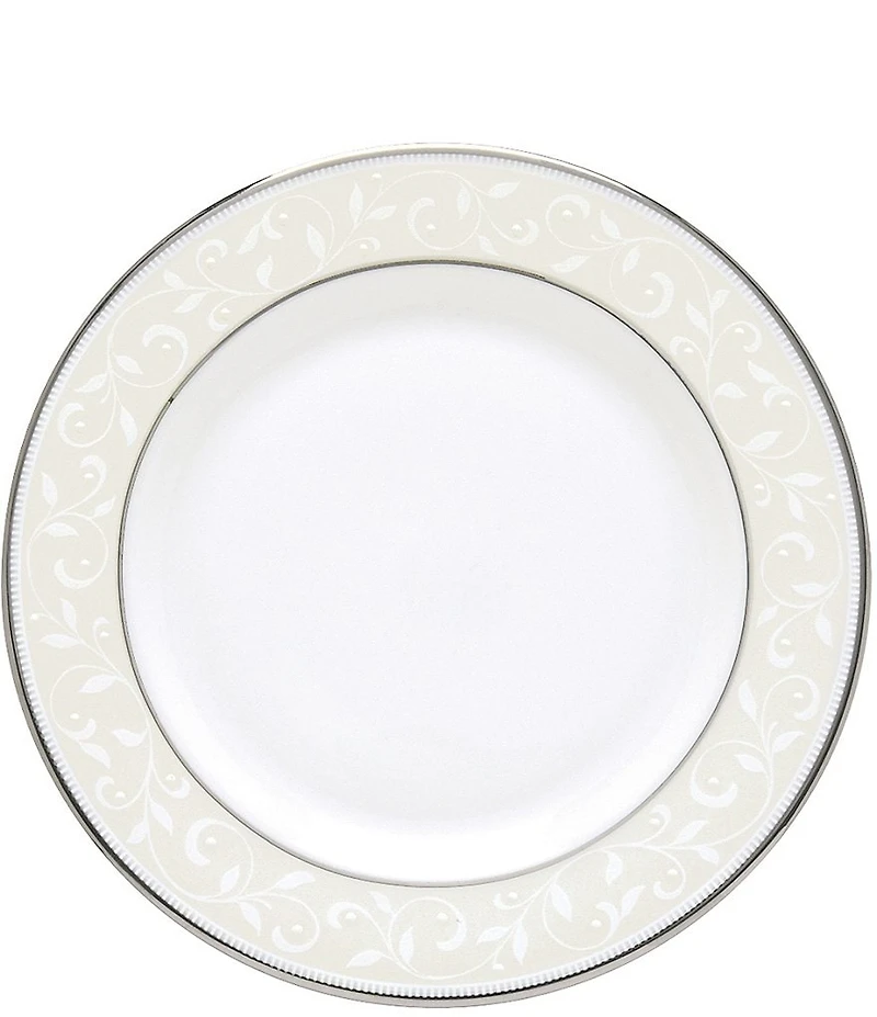 Lenox Opal Innocence Vine & Pearl Platinum Opalescent Bread & Butter Plate