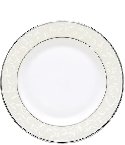 Lenox Opal Innocence Vine & Pearl Platinum Opalescent Bread & Butter Plate