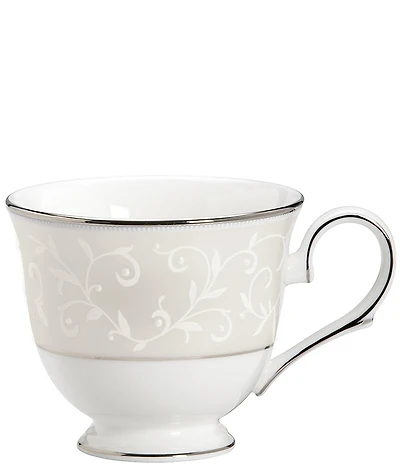 Lenox Opal Innocence Vine & Pearl Platinum Opalescent Bone China Cup