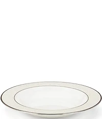 Lenox Opal Innocence Vine & Pearl Platinum Opalescent Bone China Rim Soup Bowl