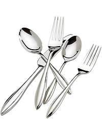 Lenox Sculpt Modern 65-Piece Stainless Steel Flatware Set
