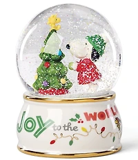 Lenox Snoopy Joy To The World Snow Globe