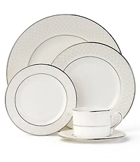 Lenox Venetian Lace Platinum Bone China 5-Piece Place Setting